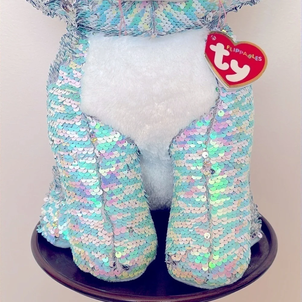 Brand New Ty Flippables Whimsy the Cat Sequins Large 16